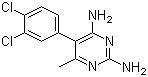 CAS # 7761-45-7, Methodichlorophen, Metoprine, 2,4-Diamino-5-(3,4-dichlorophenyl)-6-methylpyrimidine, 2,4-Diamino-5-(3',4'-dichlorophenyl)-6-methylpyrimidine