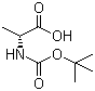 CAS 登录号：7764-95-6, BOC-D-丙氨酸, N-叔丁氧羰基-D-丙氨酸