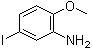 structure of CAS# 77770-09-3, 5-碘-2-甲氧基苯胺
