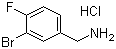 structure of CAS# 77771-03-0, 3-溴-4-氟苄胺盐酸盐