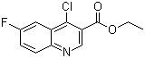 CAS 登录号：77779-49-8, 4-氯-6-氟喹啉-3-甲酸乙酯