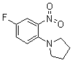 1-(4-氟-2-硝基苯基)吡咯烷分子结构 (CAS 778-56-3)