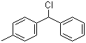 CAS # 779-14-6, 4-Methylbenzhydryl chloride, 4-Methyldiphenylchloromethane, 1-(4-Methylphenyl)-1-phenylmethyl chloride, 1-(1'-Chloro-1'-phenylmethyl)-4-methylbenzene