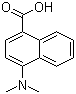 structure of CAS# 78062-03-0, 4-(二甲基氨基)-1-萘甲酸