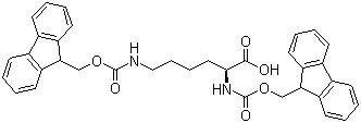 structure of CAS# 78081-87-5, N,N'-Bis-Fmoc-L-lysine