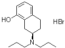 structure of CAS# 78095-19-9, (7R)-7-(二丙基氨基)-5,6,7,8-四氢-1-萘酚氢溴酸盐