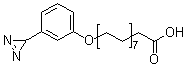 structure of CAS# 78112-02-4, 16-[3-(3H-Diazirin-3-yl)phenoxy]hexadecanoic acid