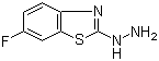structure of CAS# 78364-55-3, 6-氟-2-肼基-1,3-苯并噻唑