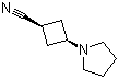 cis-3-(1-Pyrrolidinyl)cyclobutanecarbonitrile molecular structure (CAS 78380-61-7)