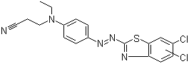 CAS 登录号：78564-87-1, 分散红 153, 3-[[4-[[5,6(6,7)-二氯-2-苯并噻唑基]偶氮]苯基]乙氨基]-丙腈