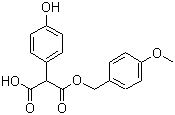 CAS # 78641-40-4, 2-(4-Hydroxyphenyl)propanedioic acid 1-[(4-methoxyphenyl)methyl] ester, 7-Side chain of Latamoxef