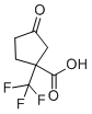 structure of CAS# 787640-49-7, 3-Oxo-1-(trifluoromethyl)-cyclopentanecarboxylic acid