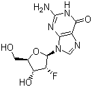 structure of CAS# 78842-13-4, 2'-脱氧-2'-氟鸟苷