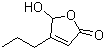 structure of CAS# 78920-10-2, 5-羟基-4-丙基-2(5H)-呋喃酮