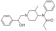 CAS # 78995-14-9, Ohmefentanyl, beta-Hydroxy-3-methylfentanyl, N-[1-(2-hydroxy-2-phenylethyl)-3-methylpiperidin-4-yl]-N-phenylpropanamide
