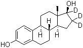 structure of CAS# 79037-37-9, 17-Estradiol-16,16,17-D3