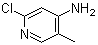4-氨基-2-氯-5-甲基吡啶分子结构 (CAS 79055-62-2)