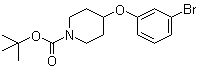 structure of CAS# 790667-54-8, 4-(3-溴苯氧基)哌啶-1-羧酸叔丁酯