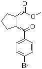 structure of CAS# 791594-11-1, 顺式-2-(4-溴苯甲酰基)环戊烷甲酸甲酯