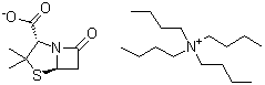 CAS # 79181-59-2, N,N,N-Tributyl-1-butanaminium salt with (2S-cis)-3,3-dimethyl-7-oxo-4-thia-1-azabicyclo[3.2.0]heptane-2-carboxylic acid (1:1)