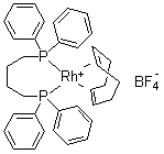 structure of CAS# 79255-71-3, [1,4-双(二苯基膦基)丁烷](1,5-环辛二烯)铑(I)四氟硼酸盐