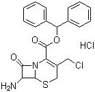 structure of CAS# 79349-53-4, 7-氨基-3-氯甲基-3-头孢-4-羧酸二苯甲酯盐酸盐