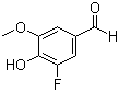 structure of CAS# 79418-78-3, 3-氟-4-羟基-5-甲氧基苯甲醛