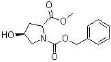 CAS # 79433-95-7, N-Carbobenzoxy-trans-4-Hydroxy-D-proline methyl ester, (2R,4S)-4-Hydroxy-1,2-pyrrolidinedicarboxylic acid 2-methyl 1-(phenylmethyl) ester