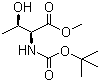 structure of CAS# 79479-07-5, N-叔丁氧羰基-L-苏氨酸甲酯