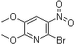 structure of CAS# 79491-48-8, 2-溴-5,6-二甲氧基-3-硝基吡啶