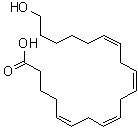 structure of CAS# 79551-86-3, 20-羟基二十碳-5Z,8Z,11Z,14Z-四烯酸