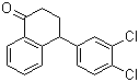 structure of CAS# 79560-19-3, 4-(3,4-二氯苯基)-1-四氢萘酮