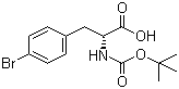 structure of CAS# 79561-82-3, Boc-D-4-溴苯丙氨酸