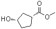 structure of CAS# 79598-73-5, 顺式-3-羟基环戊烷羧酸甲酯