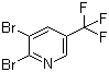 structure of CAS# 79623-38-4, 2,3-二溴-5-(三氟甲基)吡啶