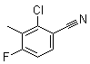 structure of CAS# 796600-15-2, 2-氯-4-氟-3-甲基苯甲腈