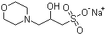 structure of CAS# 79803-73-9, MOPSO sodium salt