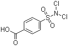 CAS # 80-13-7, Halazone, 4-(N,N-Dichlorosulfamoyl)benzoic acid