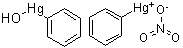 硝酸苯汞碱分子结构 (CAS 8003-05-2)
