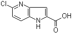 structure of CAS# 800401-63-2, 5-Chloro-1H-pyrrolo[3,2-b]pyridine-2-carboxylic acid