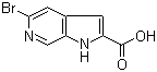 structure of CAS# 800401-71-2, 5-溴-1H-吡咯并[2,3-c]吡啶-2-羧酸