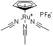structure of CAS# 80049-61-2, 三乙腈(环戊二烯基)钌六氟磷酸盐