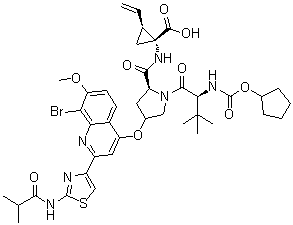 structure of CAS# 801283-95-4, Faldaprevir