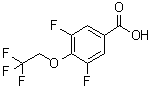 structure of CAS# 801303-45-7, 3,5-二氟-4-(2,2,2-三氟乙氧基)苯甲酸