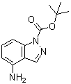 structure of CAS# 801315-74-2, 4-氨基-1H-吲唑-1-羧酸叔丁酯
