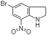 structure of CAS# 80166-90-1, 5-溴-7-硝基吲哚啉