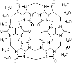 structure of CAS# 80262-44-8, 葫芦[6]脲十二水合物