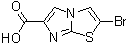 structure of CAS# 80354-00-3, 2-溴咪唑并[2,1-b]噻唑-6-羧酸