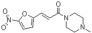 structure of CAS# 803647-40-7, 1-(4-甲基-1-哌嗪基)-3-(5-硝基-2-呋喃基)-2-丙烯-1-酮