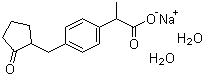 structure of CAS# 80382-23-6, 洛索洛芬钠